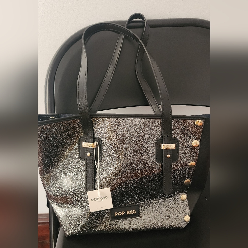 Black and Silver Women's Tote